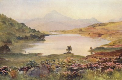 Loch Poulary (színes litográfia) alkotó: Ernest Edward Briggs