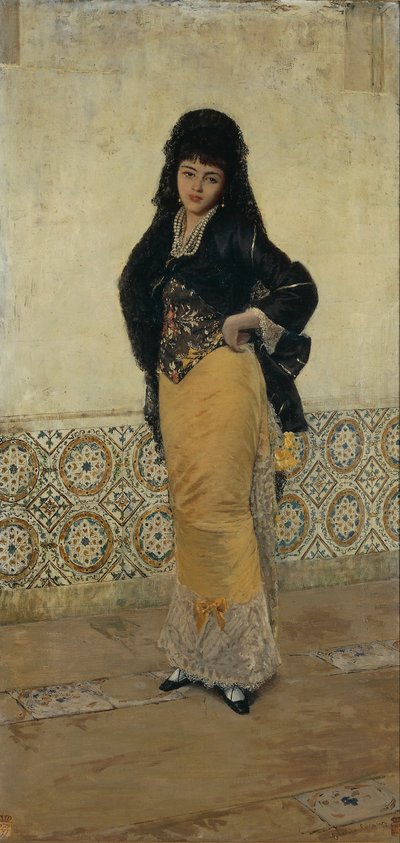 Consuelo, Ernesto Giroux, olaj, vászon alkotó: Ernest Giroux