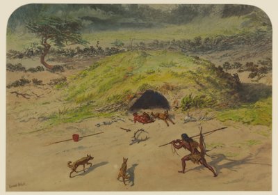 Őskori jelenet, 1871 alkotó: Ernest Henry Griset