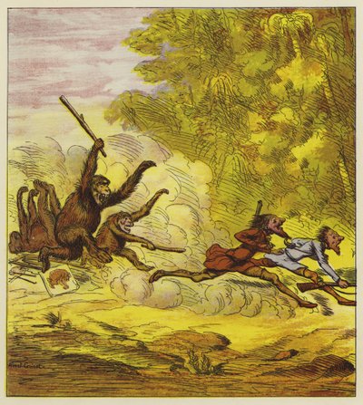 A Brothers Bold-ot dühös gorillák üldözték alkotó: Ernest Henry Griset