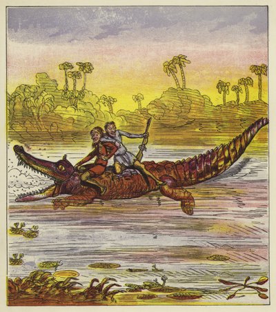 A Brothers Bold krokodillal utazik a Níluson alkotó: Ernest Henry Griset