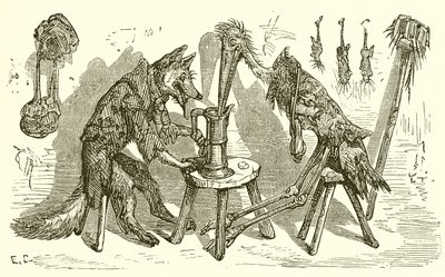 A róka és a gólya alkotó: Ernest Henry Griset