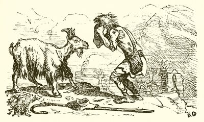A kecskepásztor és a nősténykecske alkotó: Ernest Henry Griset
