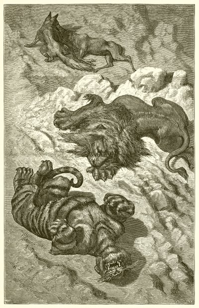 Az oroszlán, a tigris és a róka alkotó: Ernest Henry Griset