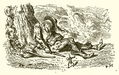 A sáskák és a szöcske alkotó: Ernest Henry Griset