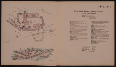 H.B. Smith Machine Companys Works, Smithville, Burlington, New Jersey, Hexamer General Survey, 1881 alkotó: Ernest Hexamer