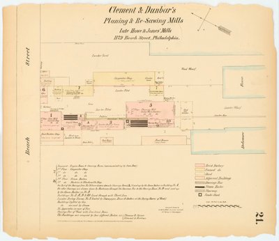 Hexamer általános felmérés; 1. kötet, 21. tábla, 1866 (kézzel színezett metszet) alkotó: Ernest Hexamer