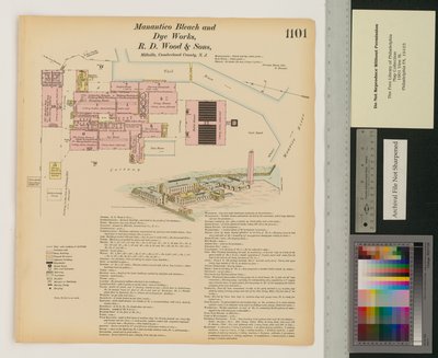 Manantico Bleach and Dye Works, Hexamer General Surveys, 12. kötet, 1101. tábla alkotó: Ernest Hexamer