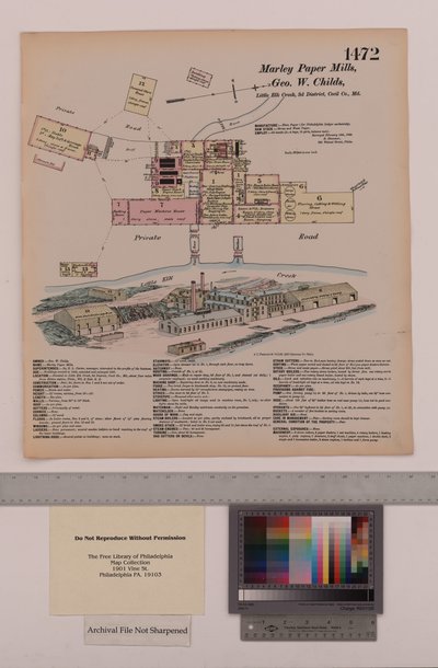 Marley Paper Mills, Maryland, Hexamer General Surveys, 1880 alkotó: Ernest Hexamer