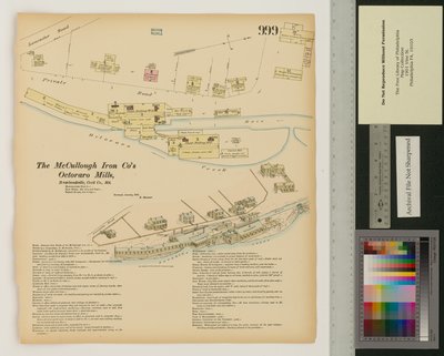 Octoraro Mills, Rowlandville, Maryland, Hexamer General Surveys, 1876 alkotó: Ernest Hexamer