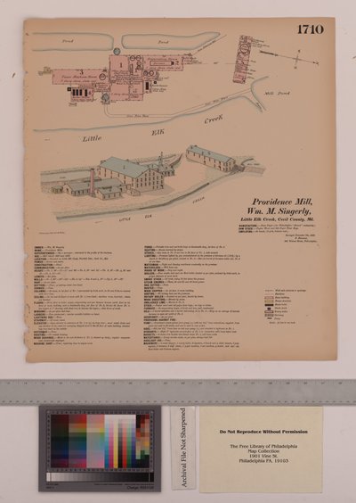 Providence Mill, Fairhill, Maryland, Hexamer General Surveys, 1882 alkotó: Ernest Hexamer