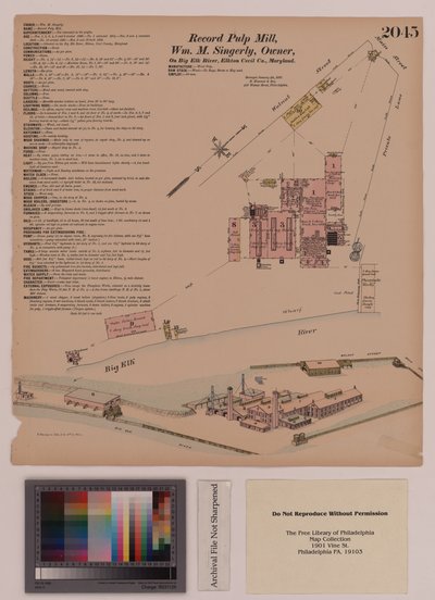 Record Pulp Mill, Elkton, Maryland, Hexamer General Surveys, 1808 alkotó: Ernest Hexamer