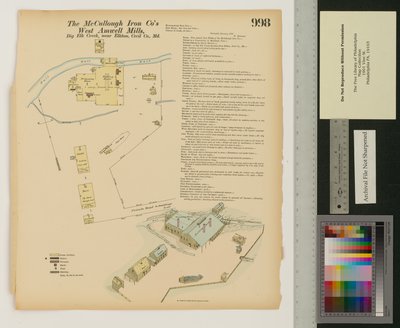 West Amwell Mill, Big Elk Creek, Maryland, Hexamer General Surveys, 1876 alkotó: Ernest Hexamer