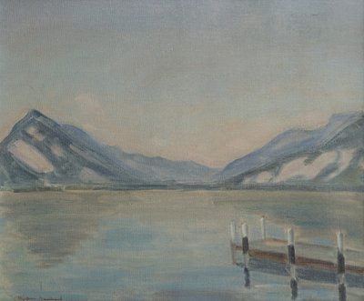 Thun-tó (olaj, vászon) alkotó: Ernest Hiram Brülhart