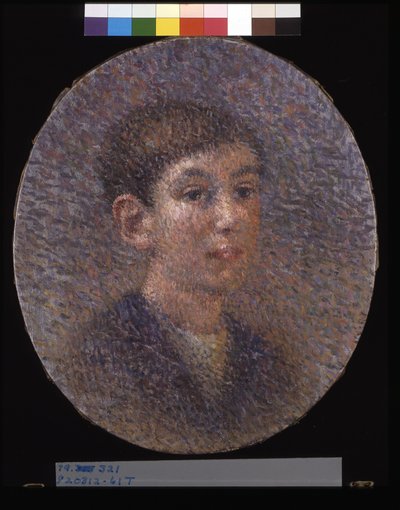 Egy fiú portréja, dátum ismeretlen (olaj, vászon) alkotó: Ernest L. Bonnotte