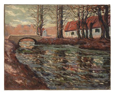 Folyóparti táj alkotó: Ernest Lawson