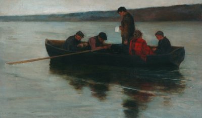 Egy gyermek temetése a Felvidéken, 1896 alkotó: Ernest Leopold Sichel