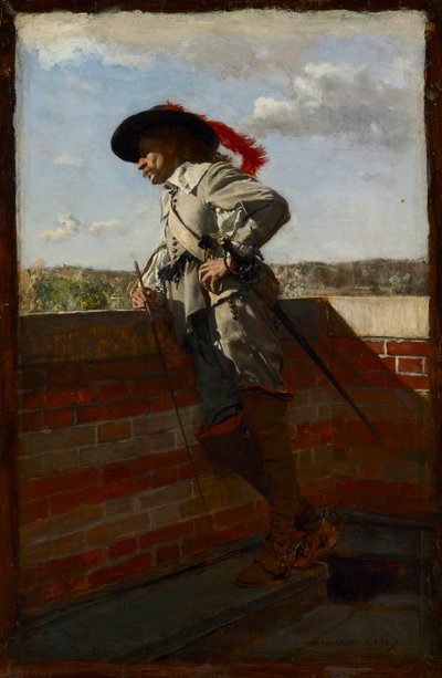 Egy teraszon alkotó: Ernest Meissonier