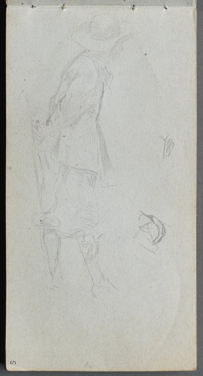 Vázlatfüzet, 05. oldal: ábratanulmány. alkotó: Ernest Meissonier