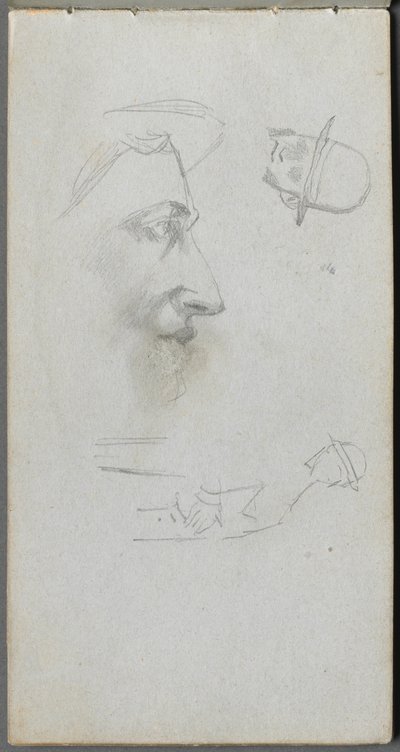 Vázlatfüzet, 14. oldal: Ábrák alkotó: Ernest Meissonier