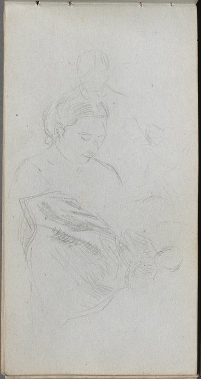 Vázlatfüzet, 82. oldal: Fgures tanulmánya alkotó: Ernest Meissonier