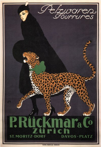Szőrmeáruk P. Rückmar & Co, c. 1910 alkotó: Ernest Montaut