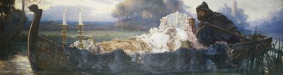 Tervezés egy frízhez: "The Dead, Oar"d by the Dumb, Went Upward with the Flood", alkotó: Ernest Normand