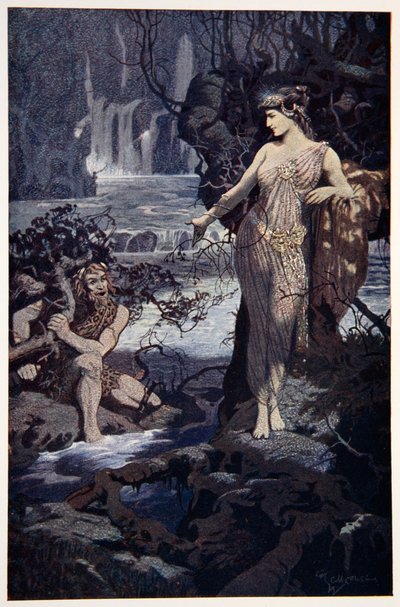 „Ea-Bani kísértése”, 1915. alkotó: Ernest Wellcousins