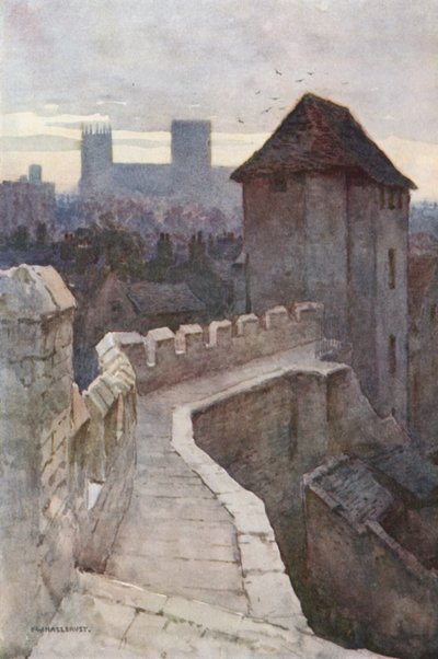 Fishergate poszter a falakról (színes litho) alkotó: Ernest William Haslehust