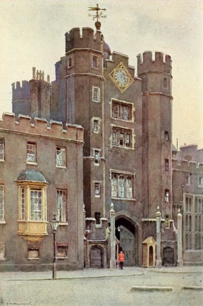 Kapuház, Szent Jakab-palota (színes litó) alkotó: Ernest William Haslehust