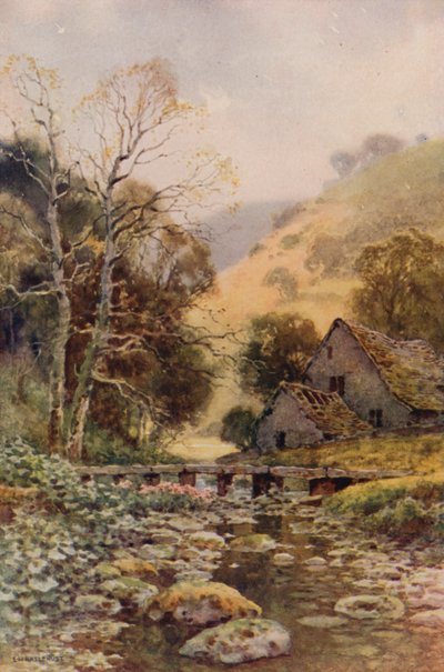 Lathkil Dale (színes litó) alkotó: Ernest William Haslehust