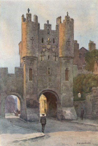 Micklegate bár (színes litho) alkotó: Ernest William Haslehust