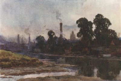 Newport a Medinából (színes litó) alkotó: Ernest William Haslehust