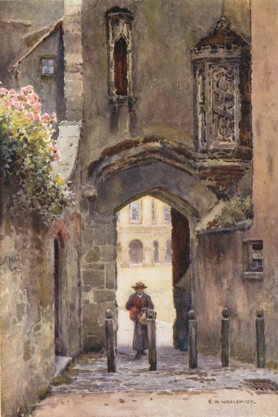 Pénztelen kapu, Wells (színes litó) alkotó: Ernest William Haslehust
