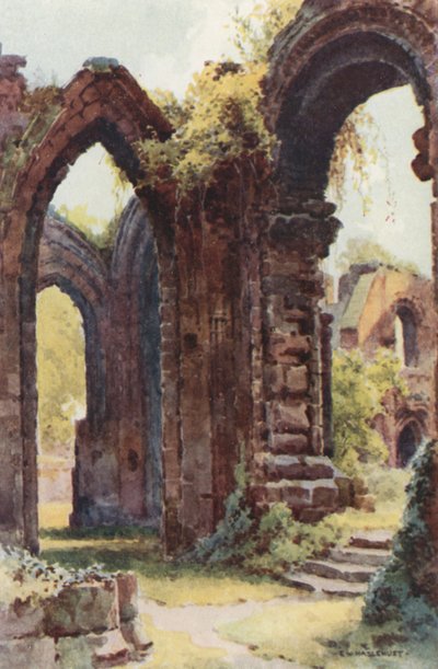 Szent János romjai (színes litó) alkotó: Ernest William Haslehust