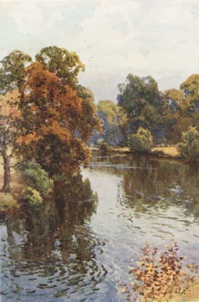 The Dee at Eaton (színes litó) alkotó: Ernest William Haslehust