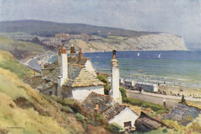 A Swanage-öböl finom seprése (színes tagok) alkotó: Ernest William Haslehust