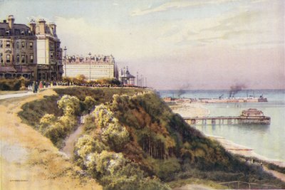 The Leas, Folkestone (színes litó) alkotó: Ernest William Haslehust