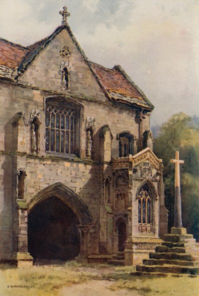 The Priory Gateway, Worksop (színes litó) alkotó: Ernest William Haslehust