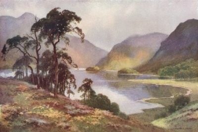 Thirlmere és Helvellyn (színes litó) alkotó: Ernest William Haslehust