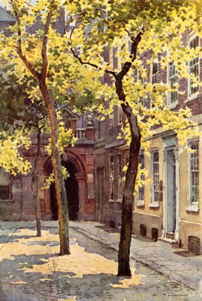 Ruhásszekrény hely, Blackfriars (színes litó) alkotó: Ernest William Haslehust