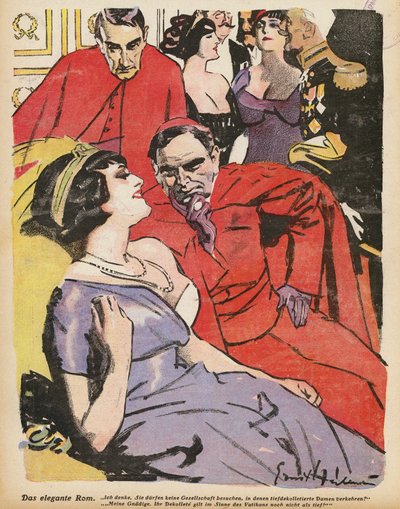 Elegáns Róma (színes litó) alkotó: Ernst (after) Heilemann