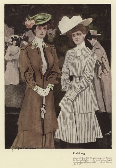 Nevelés (színes litho) alkotó: Ernst (after) Heilemann