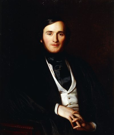 Richard Wagner zeneszerző portréja alkotó: Ernst August Becker