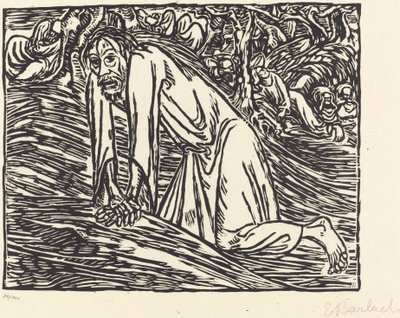 Krisztus a Gecsemánéban alkotó: Ernst Barlach