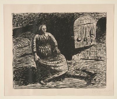 Nő a kandallónál alkotó: Ernst Barlach