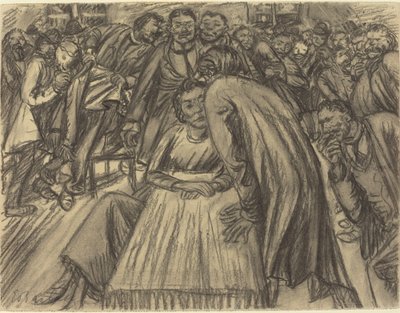 A pár a tömegben alkotó: Ernst Barlach