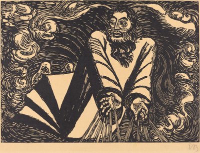 Az első nap, 1920. alkotó: Ernst Barlach