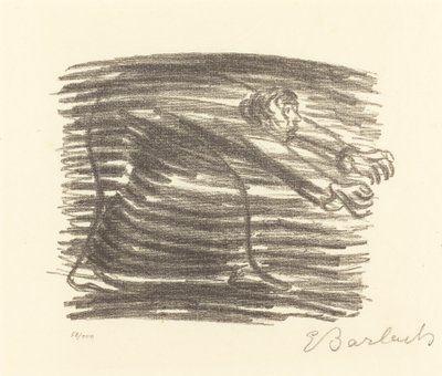 Séta az árnyékban, 1922. alkotó: Ernst Barlach
