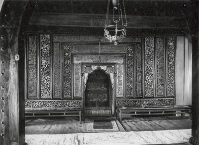 Kuangchou, Li pai sze, Kuangtung, Szent fülke a Nagy Mecsetben (fekete-fehér fotó) alkotó: Ernst Boerschmann